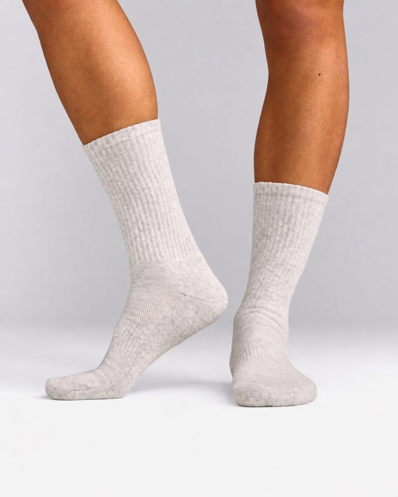 Long Crew Socks - Grey